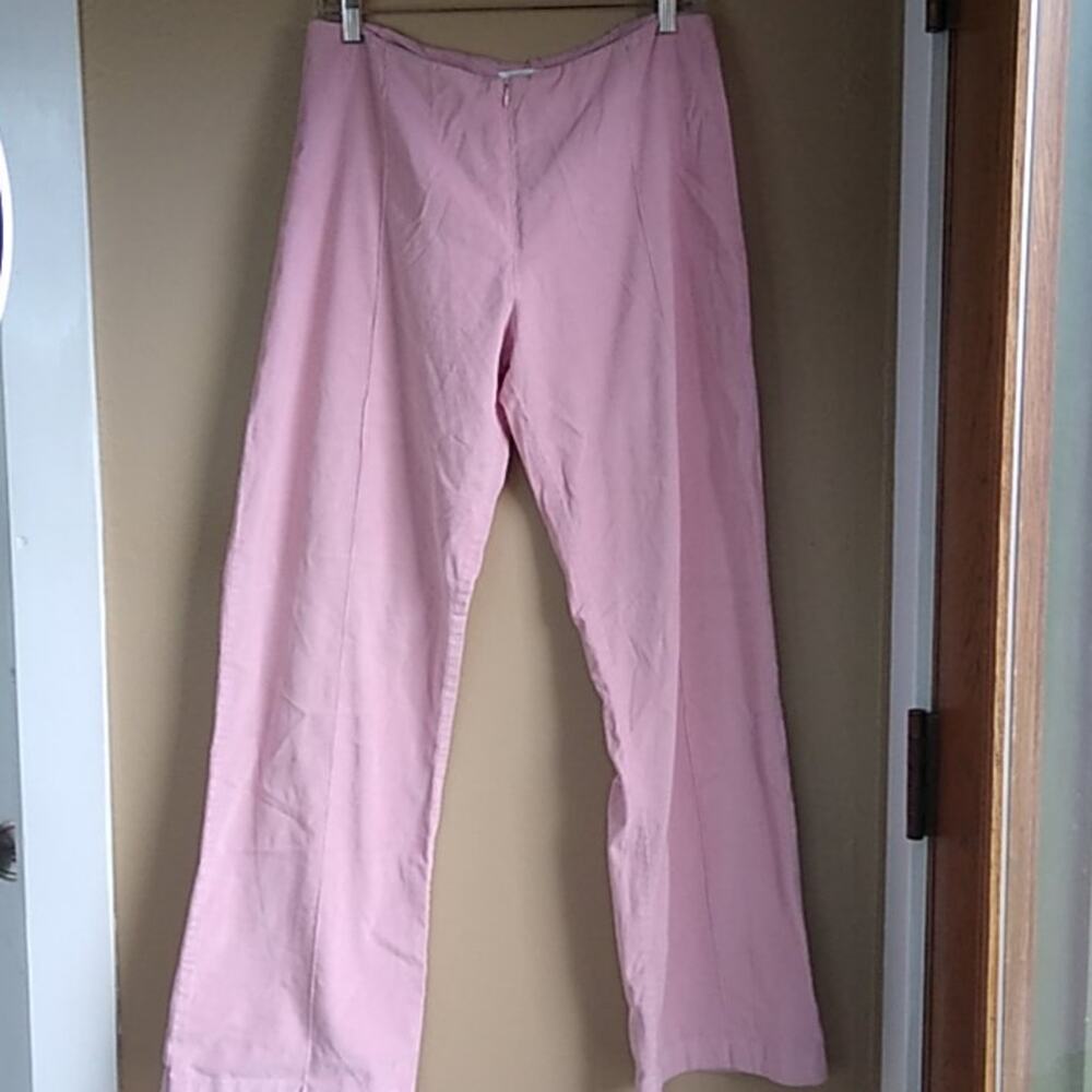 Soft Surroundings Cordoroy Blush Pink Wide Leg Trousers TS